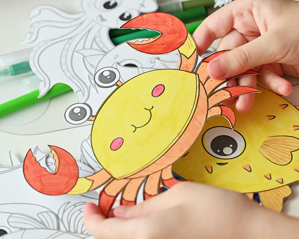 Раскраски для детей Морские животные